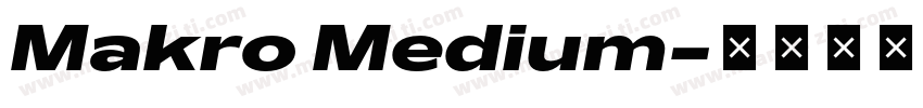 Makro Medium字体转换